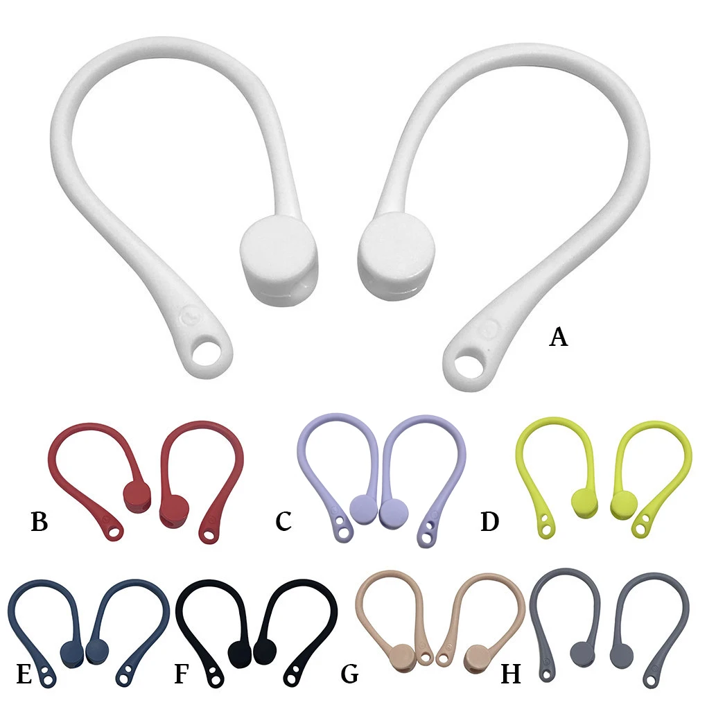 Earphone Anti-lost Hook Bluetooth-compatible Headphone Anti-lost Hanger Wireless Headset Anti-drop Holder Hook  White