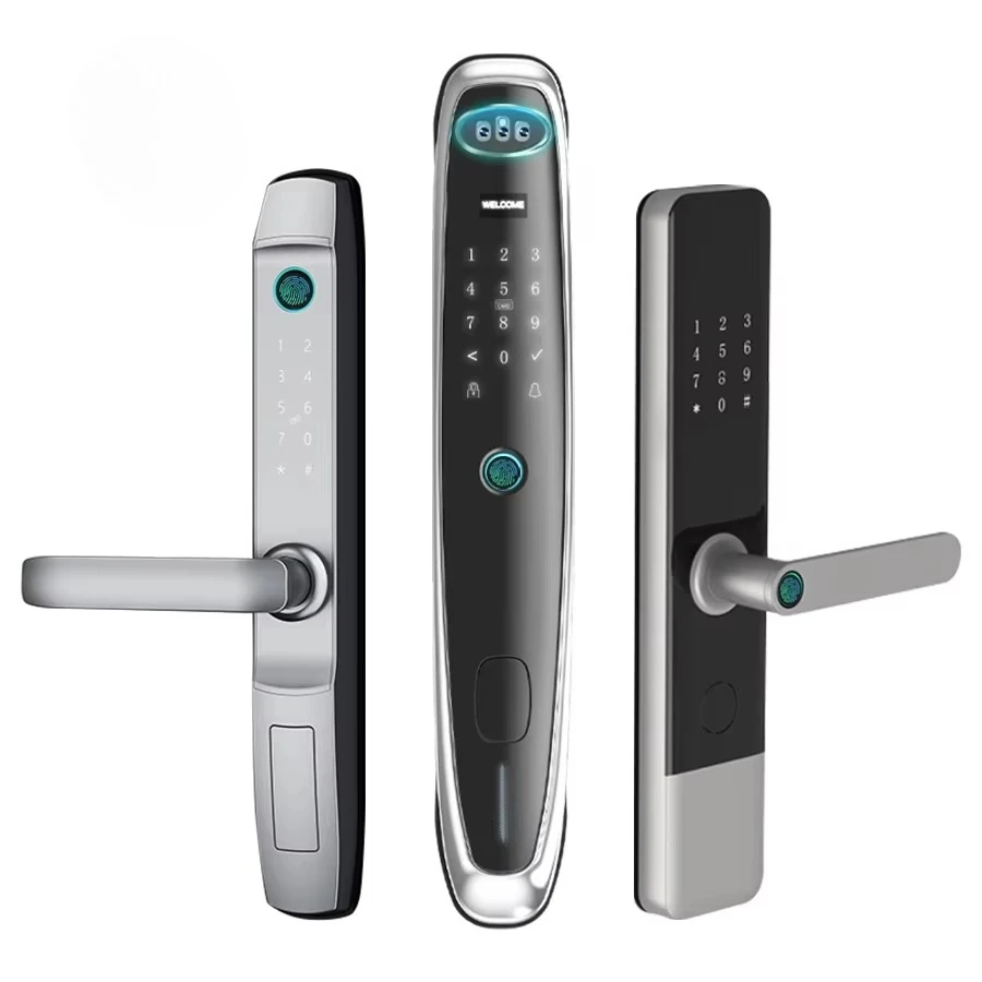 

Умный дом цифровой автоматический биометрический Tuya Wi-Fi умный дверной замок с отпечатком пальца с камерой высокой безопасности