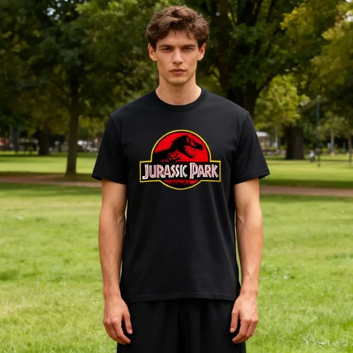 Camisetas informales de Jurassic Park, camisetas de Jurassic World, Camiseta de algodón fresca de manga corta para hombres, camiseta para adultos, camisetas Unisex para niños