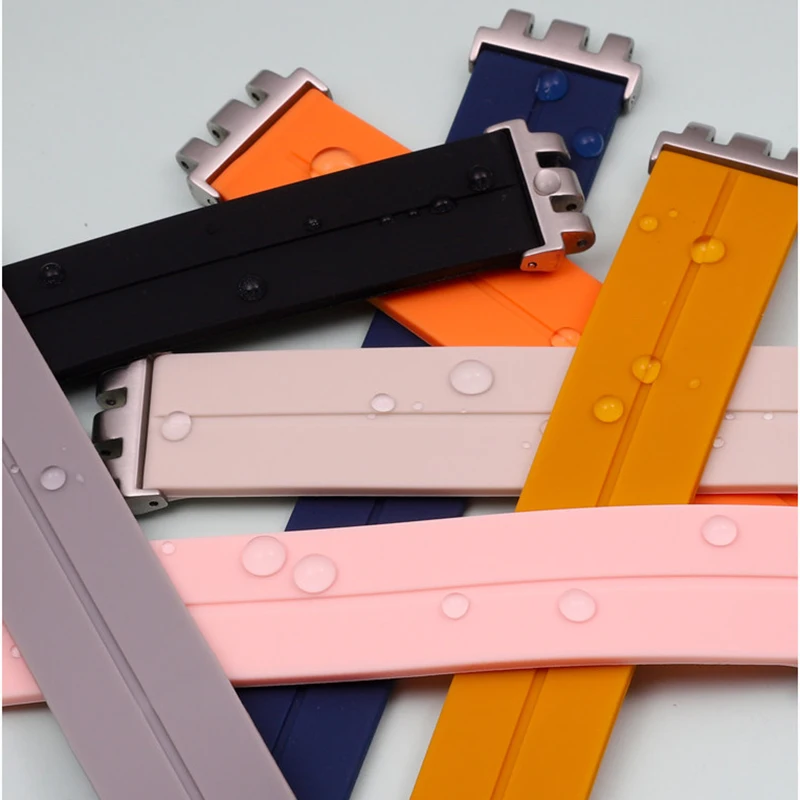 Men Women 17/19/21mm Modified Adapter End Links For Swatch IRONY YCS YAS YGS YVS Liquid Silicone Watch Strap Connector Parts
