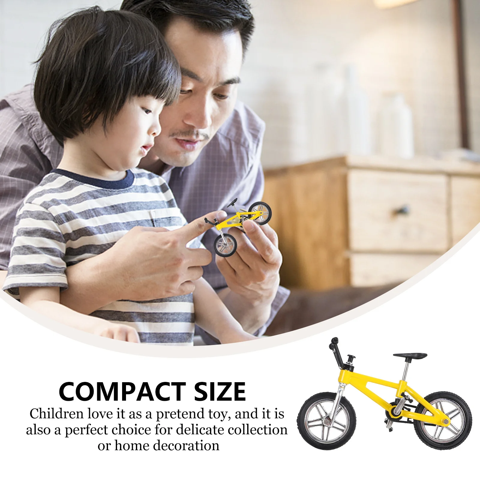 1Set Bike Alloy Finger Bicycle Desktop Simulation Play Fun Collectable Kids Birthday Gift Finger Bikes