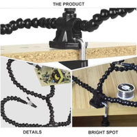 A88Z Soldering Station With 3 Pieces Flexible Arms Soldering Iron Holder Third Helping Hand Tool Pcb Welding Repair Welding Tool