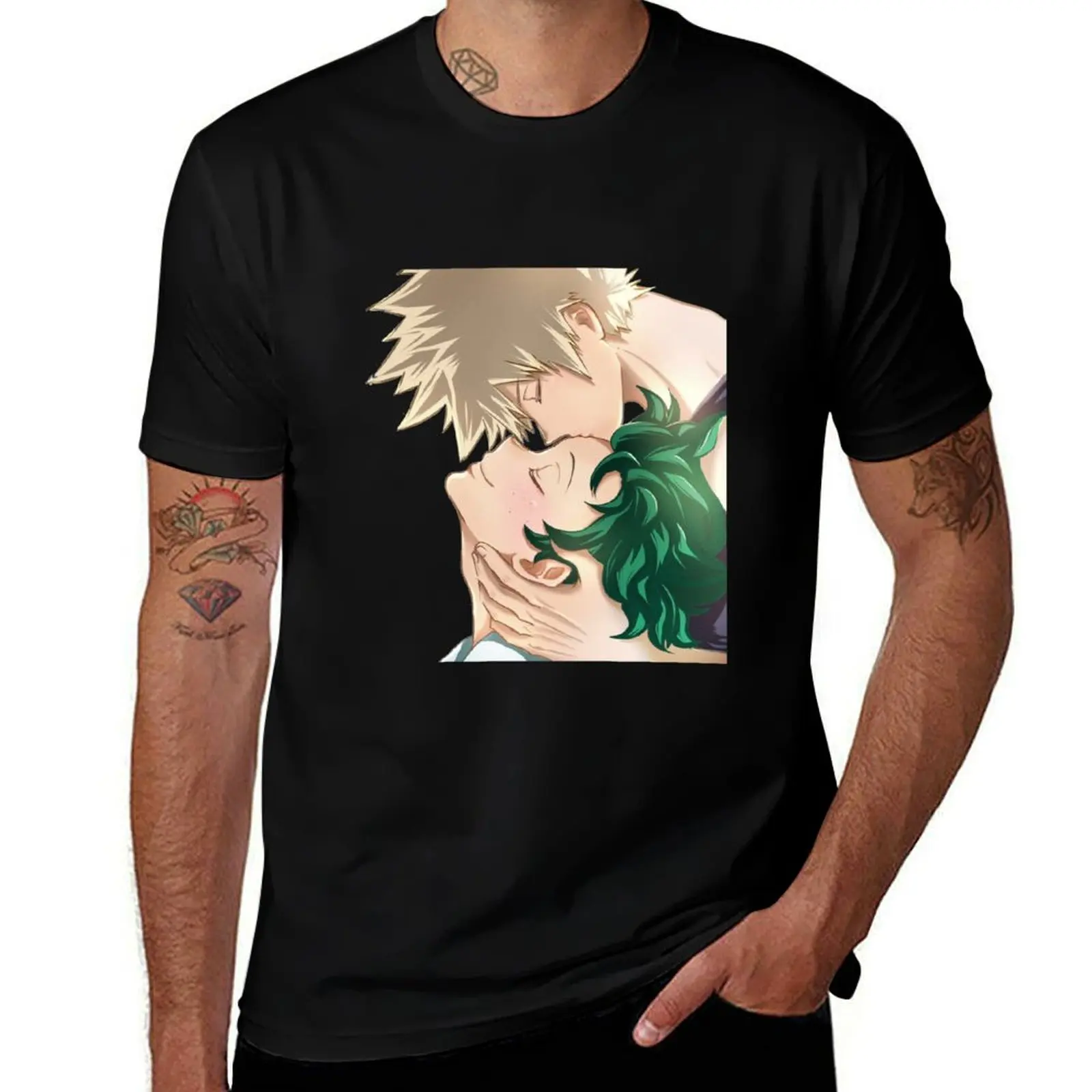 

Футболка Bakudeku 2, мужские футболки с аниме, мужская футболка большого размера, роскошная хлопковая футболка, мужская футболка