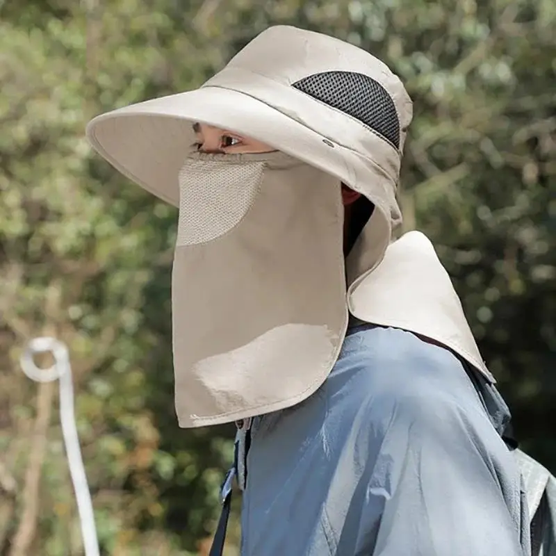 chapeu-de-pescador-para-verao-protecao-uv-para-caca-pesca-caminhada-camping-com-viseira-e-protetor-de-pescoco-para-homens-e-mulheres