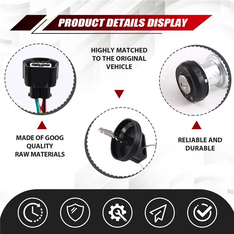 

A99F-4 Wires Ignition-Switch With 2 Keys Fit For Linhai T-Boss 550 48295 ATV UTV