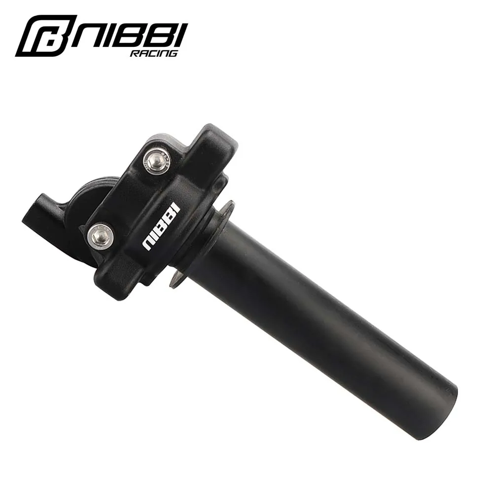 NIBBI Motorcycle Grips Pcx CNC Aluminum Throttle Twist Handlebar For Honda Exc Tmax 530 Yamaha Mt 07 Pit Bike Moto Accessories