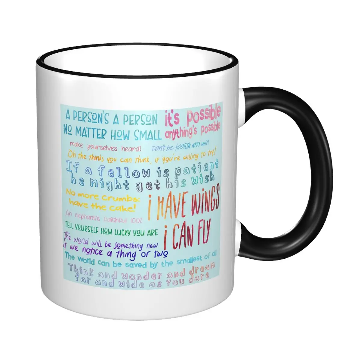 

Seussical Quotes Set Mug Funny Ceramic Coffee Cups Tea Mugs Milk Cup Drinkware Gift for Friends