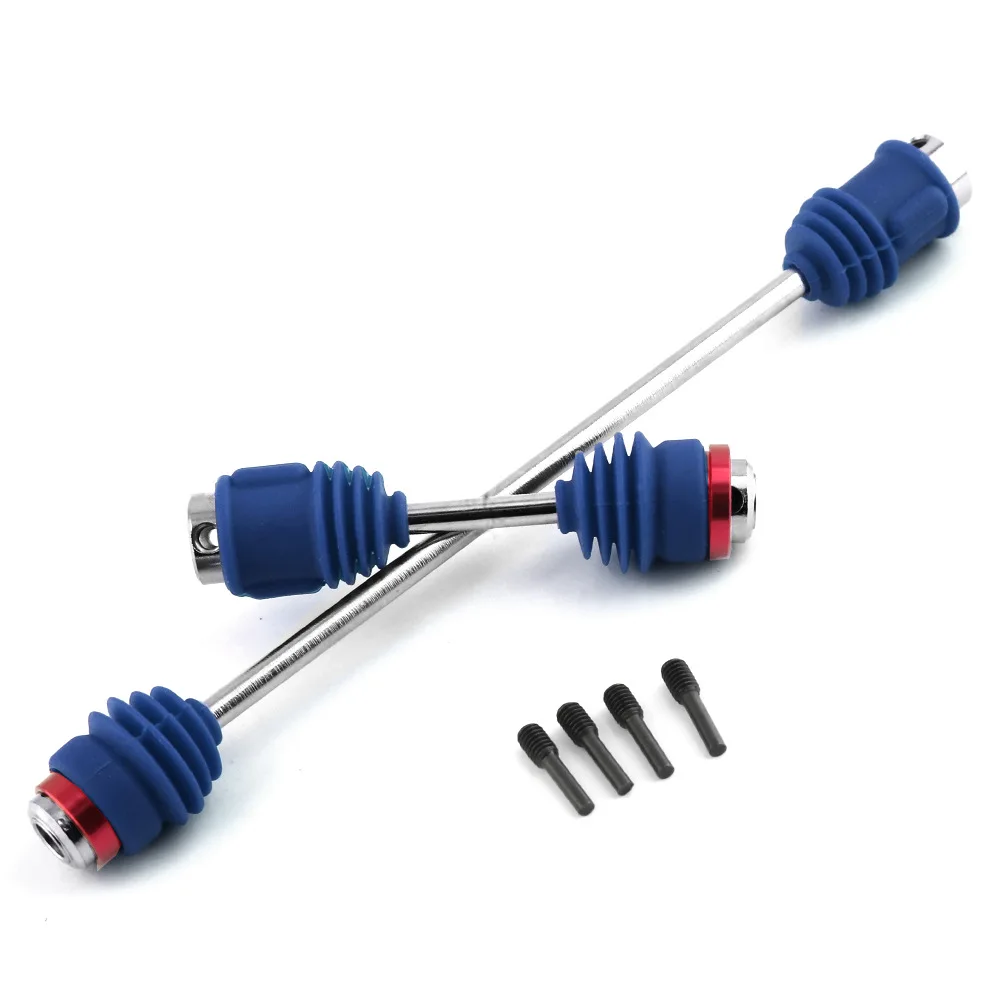 Metal Steel Center Driveshafts CVD 5650R With Dust Boots for 1/10 Traxxas Summit Old E-Revo Upgrades Parts Accessories