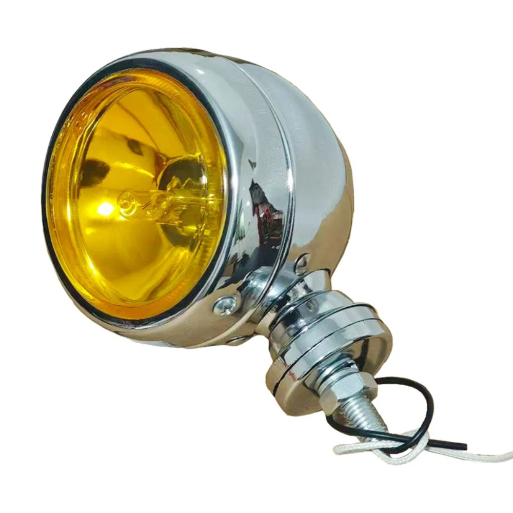3 inch 12V Motorcycle Headlight Head Light Front Driving Spot Fog Lamp For Harley Honda Chopper Bobber Touring Custom Cafe Racer view 5