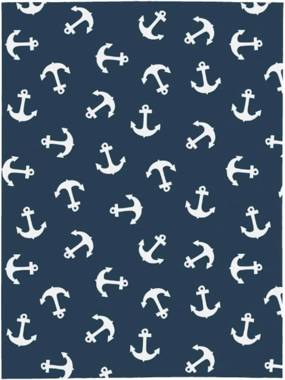 

Navy Blue Nautical Anchors Throw Blankets All Season Ultra Soft Warm Fleece Blanket for Home Bed Sofa Couch Chair Outdoor Travel
