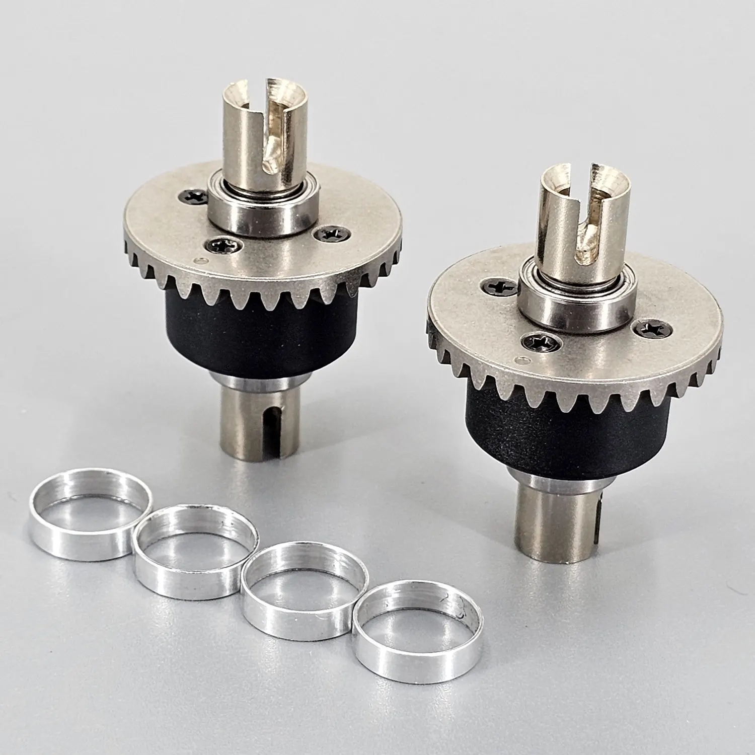 Upgrade Metall-Vorder- und Hinterradaufhängung, Radnaben, Lager, Lenkrobe, Aluminiumteile für SCY16101,16102Pro,16104,SG116,Q130 usw