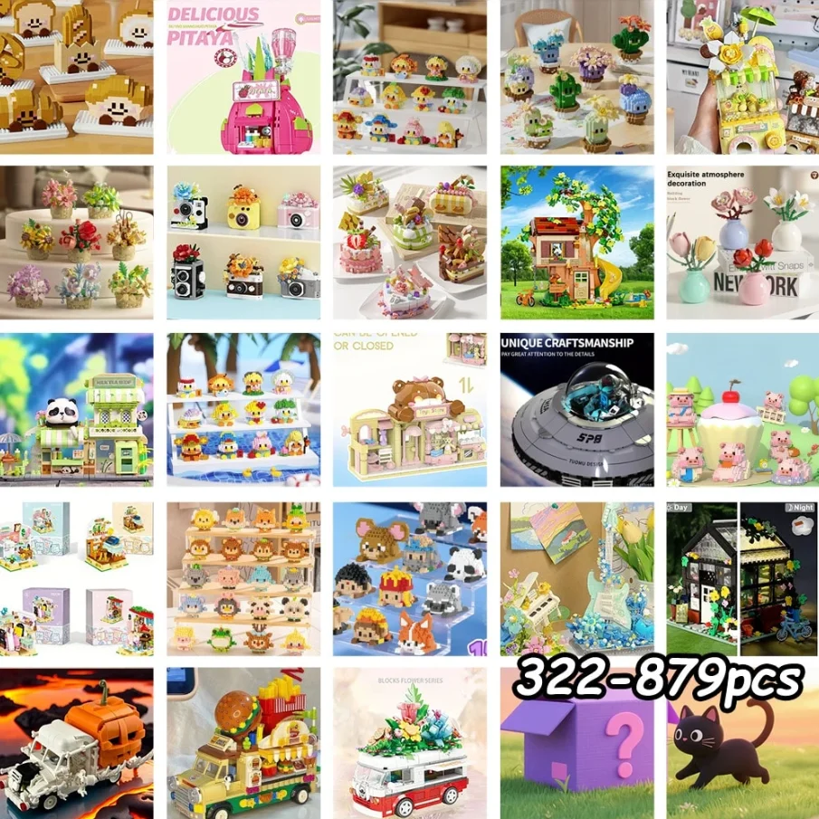 

Random blind boxes of building block toys, each box conceals exclusive surprises, and the assembly process is extremely soothing