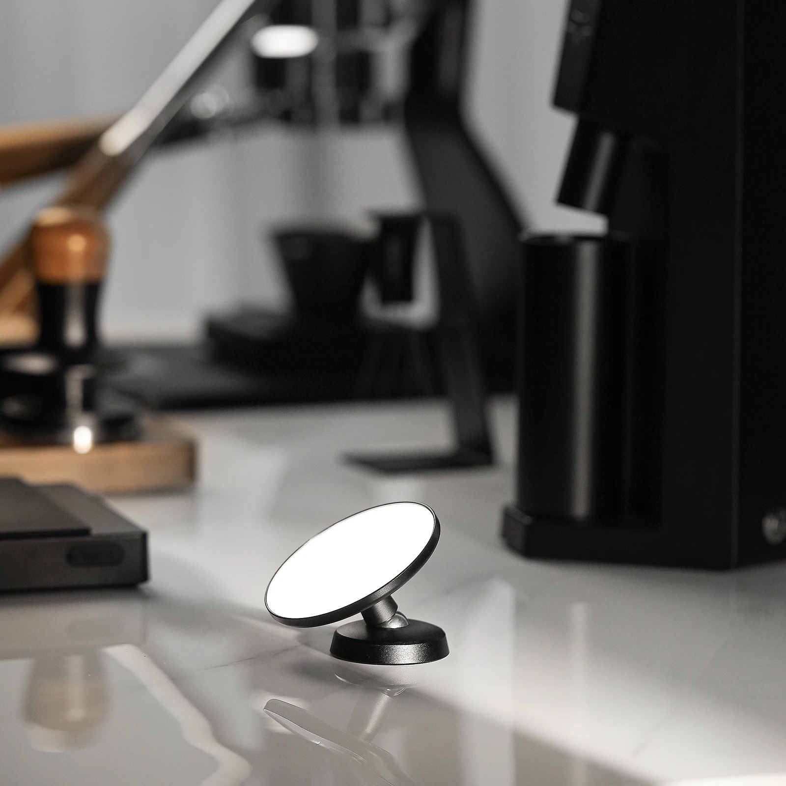 MHW-3BOMBER Espresso Extraction Mirror for Bottomless Portafilter 360° Adjustable Reflector Shot Mirror Coffee Accessories