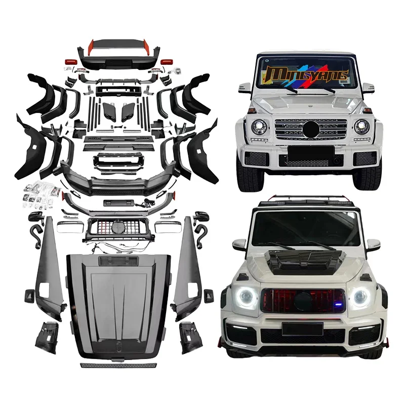 Обновление G Wagon W463 до W463A W464 B900 Кузов автомобильного бампера с ракетным дизайном для Mercedes Benz G Class W463 2009-2018 обвес