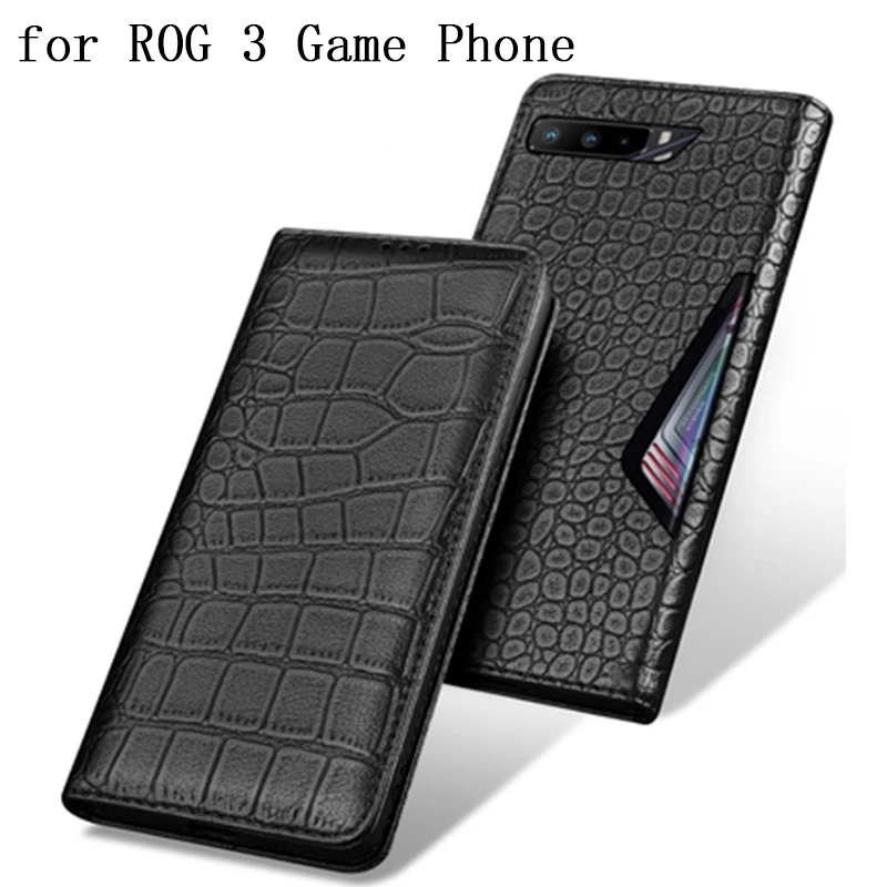 Original Genuine Leather Case forASUS ROG 3 Game Phone Business Flip Protective Skin Shell forASUS ROG3 Fundas Coque capa