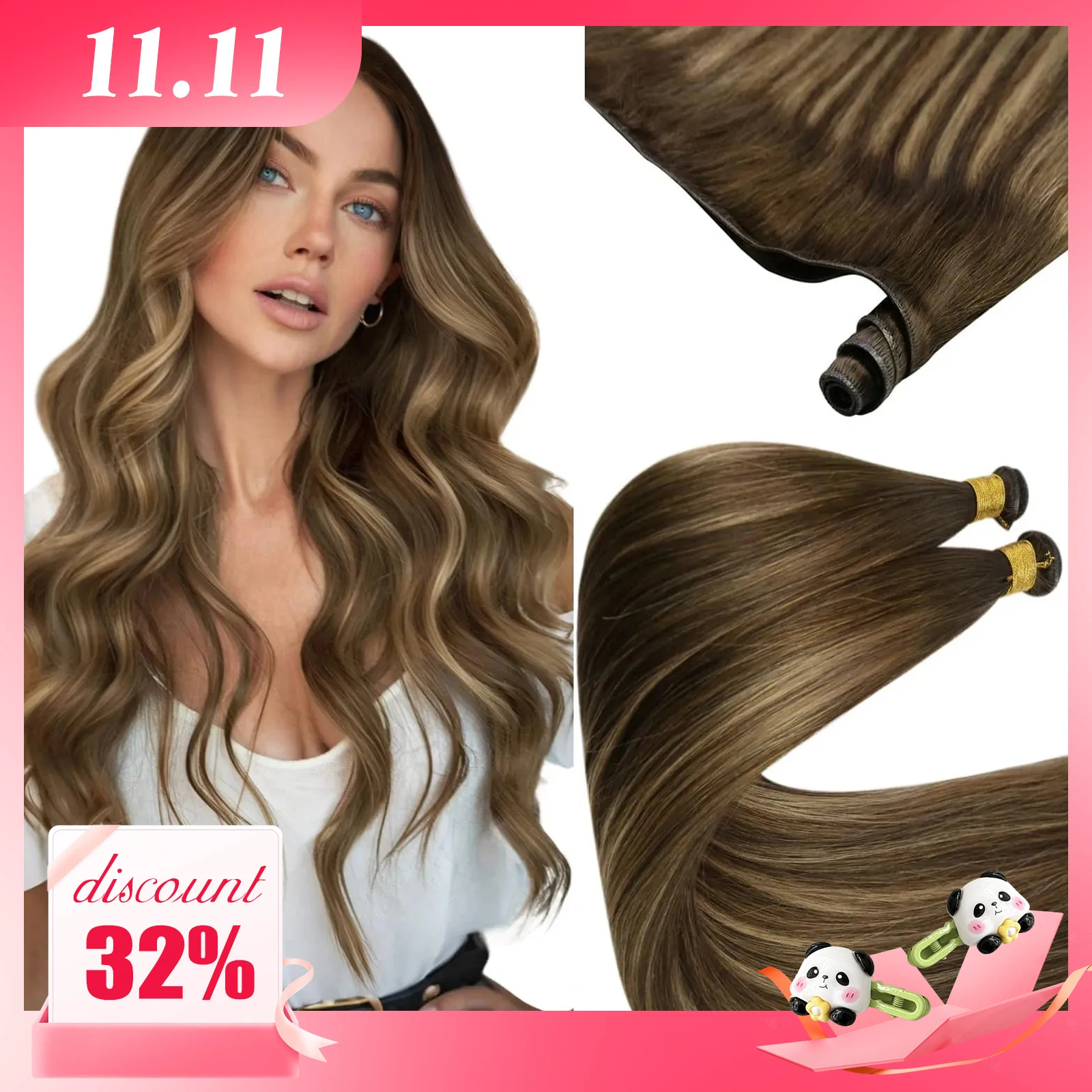 

Sunny Hair Genius Weft Hair Extensions Human Hair Sew in Extensions Genius Human Hair Wefts Brazilian Hair For Women