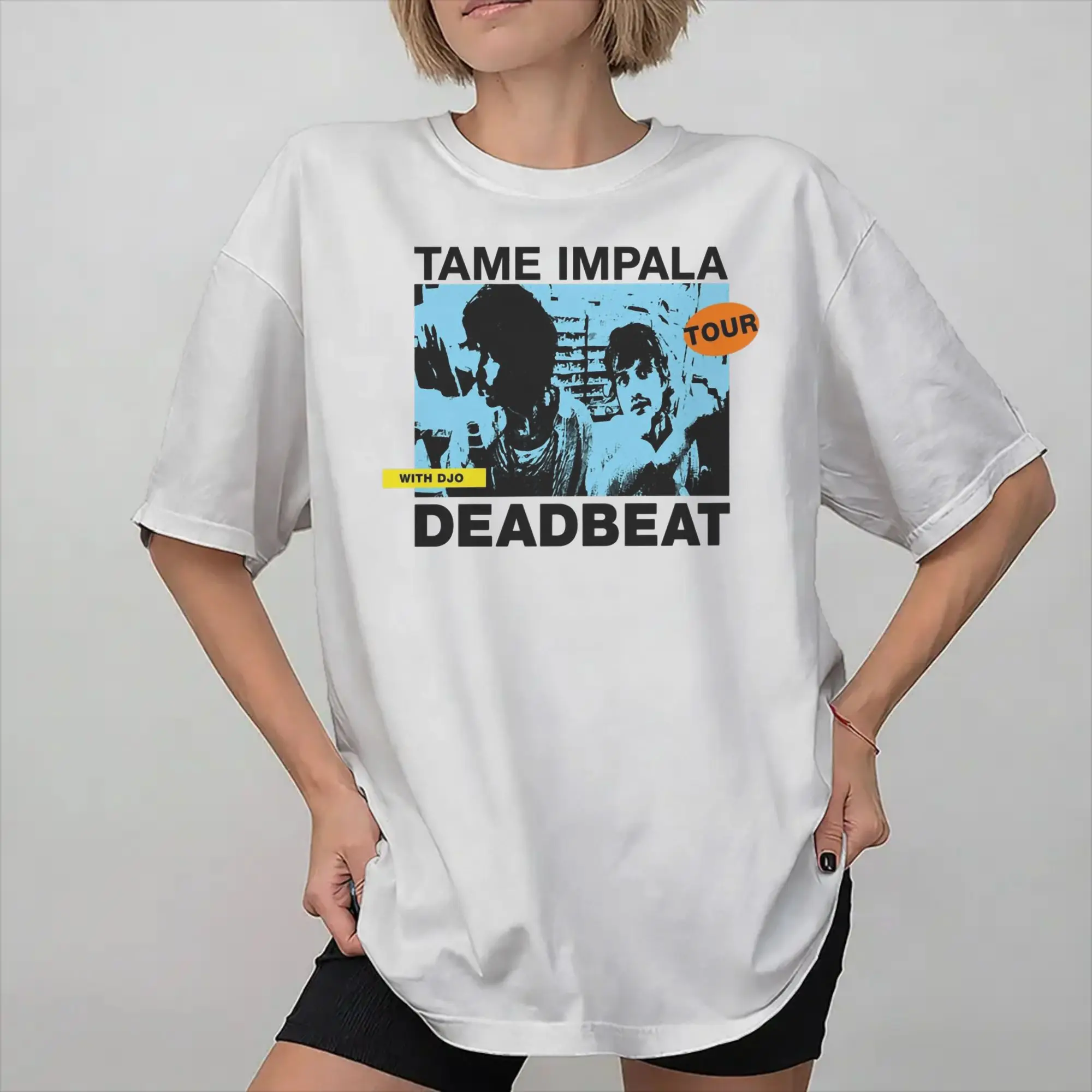 Graphic Printed Tame Impala Deadbeat Tour 2026 T Shirt For Unisex  Cotton Tee Shirt Short Sleeve Clothing
