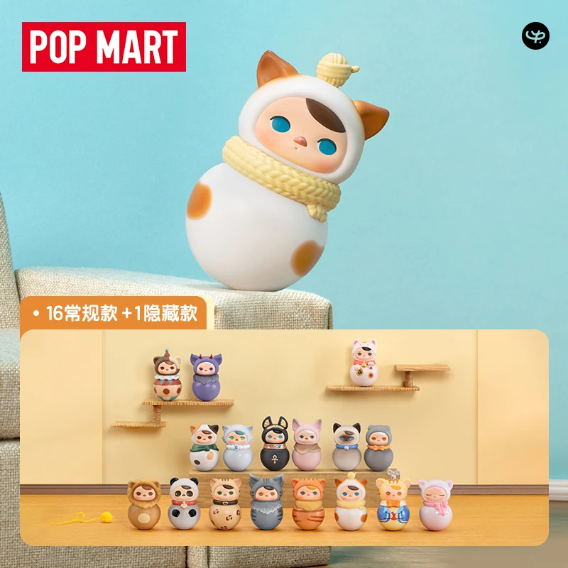 

Popmart Pucky Meow Meow Weebles Series Genuine Figure Blind Box Cute Toy Gift Decoration Birthday Gifts For Girls Trendy Toys