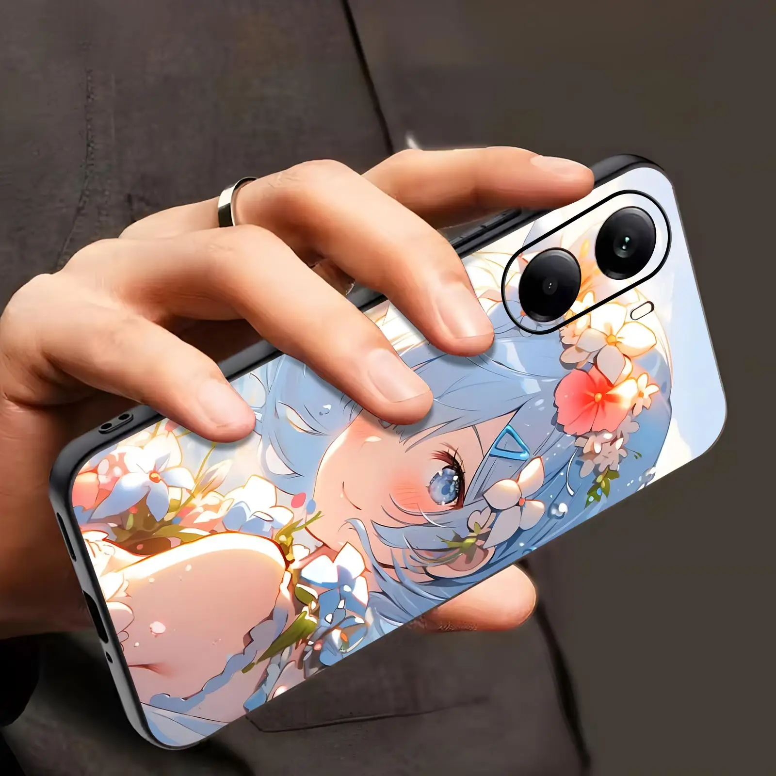 Re Life in a Different World from Zero Phone Case For Xiaomi POCO M7 M6 M5 X7 X6 X5 F7 F6 F5 Pro 5G Soft black Shockproof Cover view 2