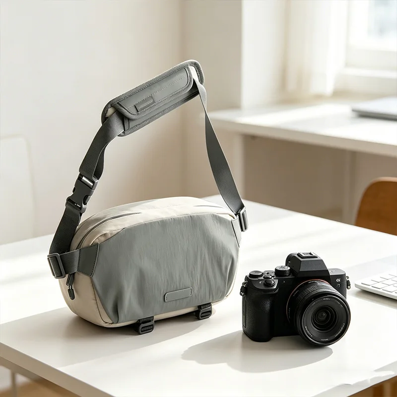 

Сумка для фотоаппарата, водонепроницаемая сумка через плечо, портативная сумка-слинг для цифровых зеркальных камер, для повседневного использования и путешествий
