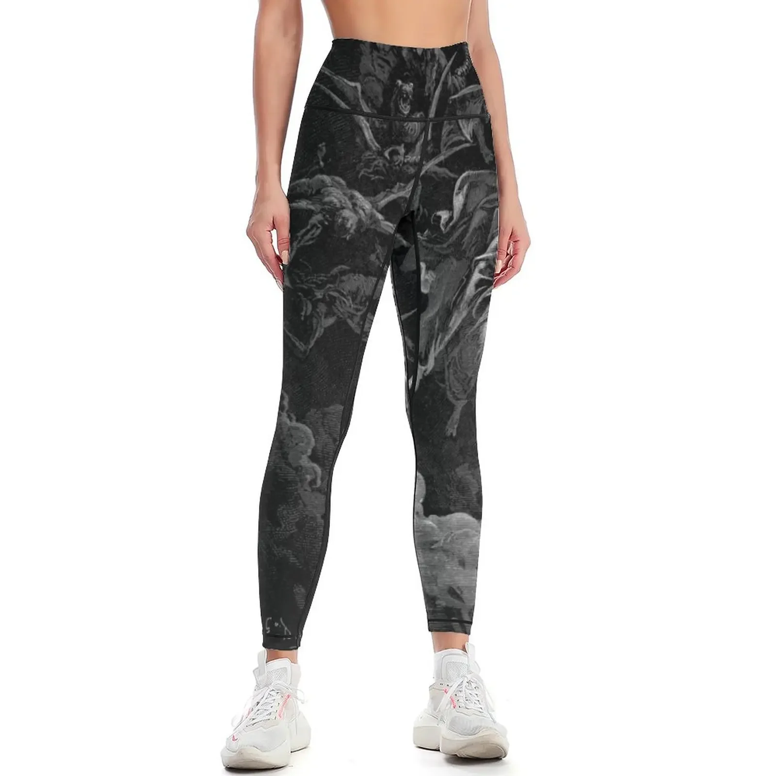 

Gustave Doré Death on the Pale Horse (1865) Leggings Leginsy push up Tight fitting woman sports woman gym Womens Leggings