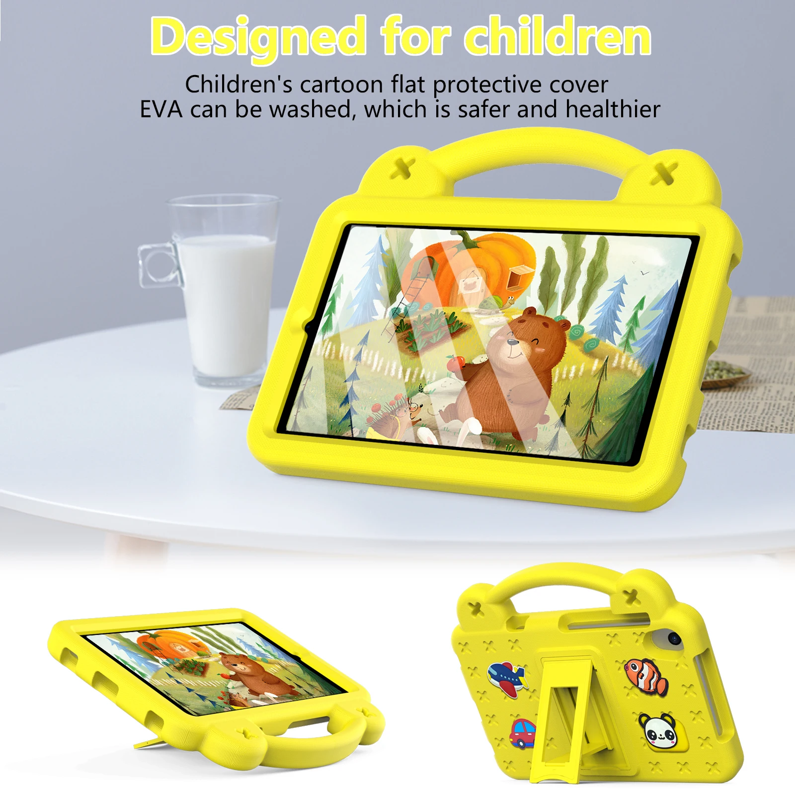 Custodia per Tablet EVA per TCL Tab 8 LE 2023 Kids Love Cover per TCL Tab 8 2022 8.0 pollici modello 9132 g2 cavalletto Shell con cinturino per