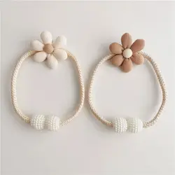 1PC Magnetic Buckle Curtain Buckle Clip Fashion Pearl clasp Flower Shape Window Curtain Buckles Curtain Tieback Home Decor