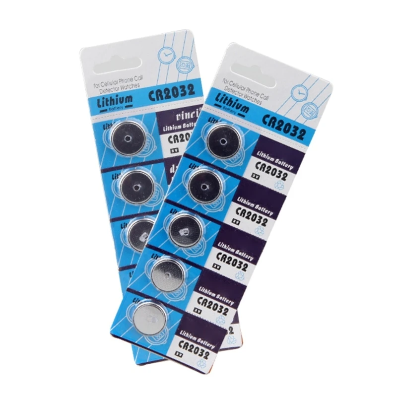 20CB 5/10 pezzi batterie litio CR2032 a bottone 3V litio per orologio elettronico calcolatrici giocattolo con telecomando