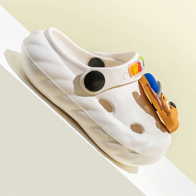 أحذية أطفال بفتحة كلب كرتونية صنادل للأطفال للاستخدام الداخلي والخارجي للأولاد والبنات كعب منزلي شباشب مقاومة للاهتراء مانعة للانزلاق #6