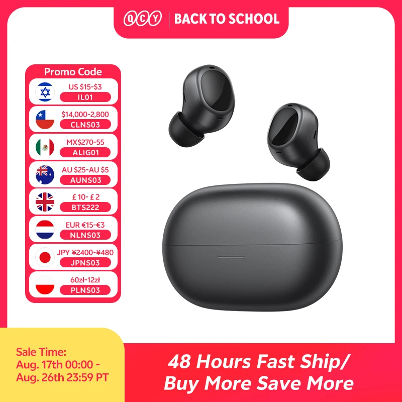QCY MeloBuds A30 Kabellose Ohrhörer 60dB Adaptiver KI-Szenen-ANC 8-Mikrofon 3-Geräte-Verbindung Bluetooth 6.0-Kopfhörer LDAC Hi-Res Kopfhörer