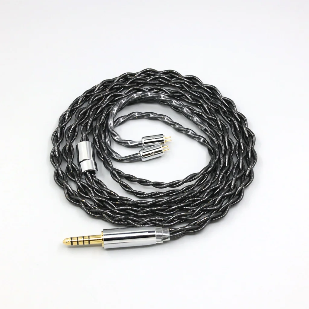 99% Pure Silver Palladium Graphene Floating Gold earphone Cable For 0.78mm Flat Step JH Audio JH16 Pro JH11 Pro 5 6 7 2pin 8326