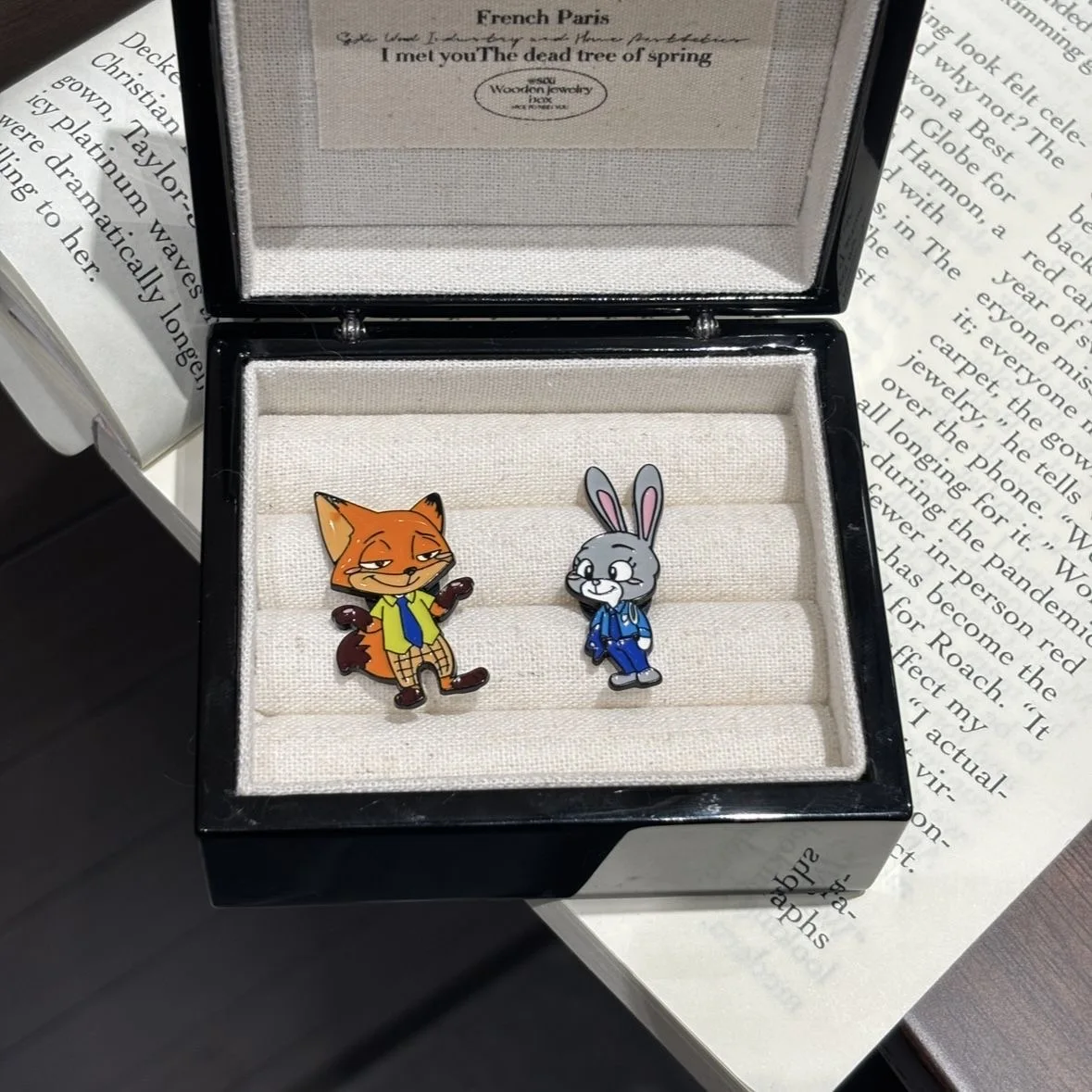 لطيف الكرتون متعة Zootopia شارة معدنية الثعلب نيك جودي أرنب الحيوان التصميم بروش الملحقات #1