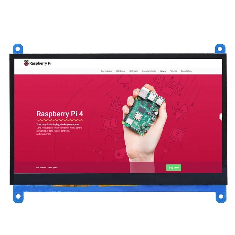 Imagem -06 - Ecrã Lcd Compatível com Hdmi Ecrã Tátil Resolução 1024x600 Capacitivo Sistemas de Suporte para Raspberry pi tn tn