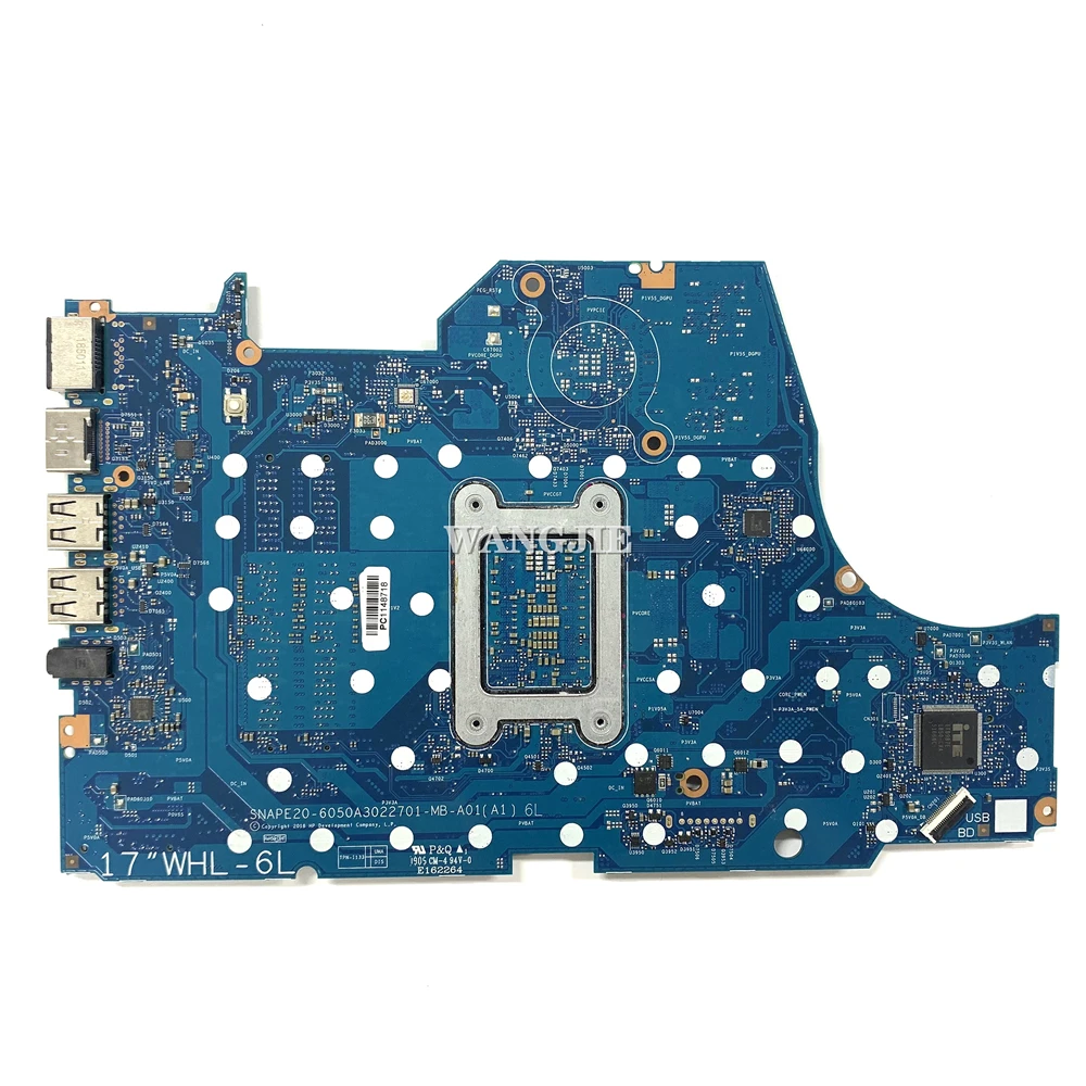 L32627-601 L32627-001 For HP 17-BY Used Laptop Motherboard 6050A3022701 Motherboard with CPU SREJQ I5-8265U 100% Test Work