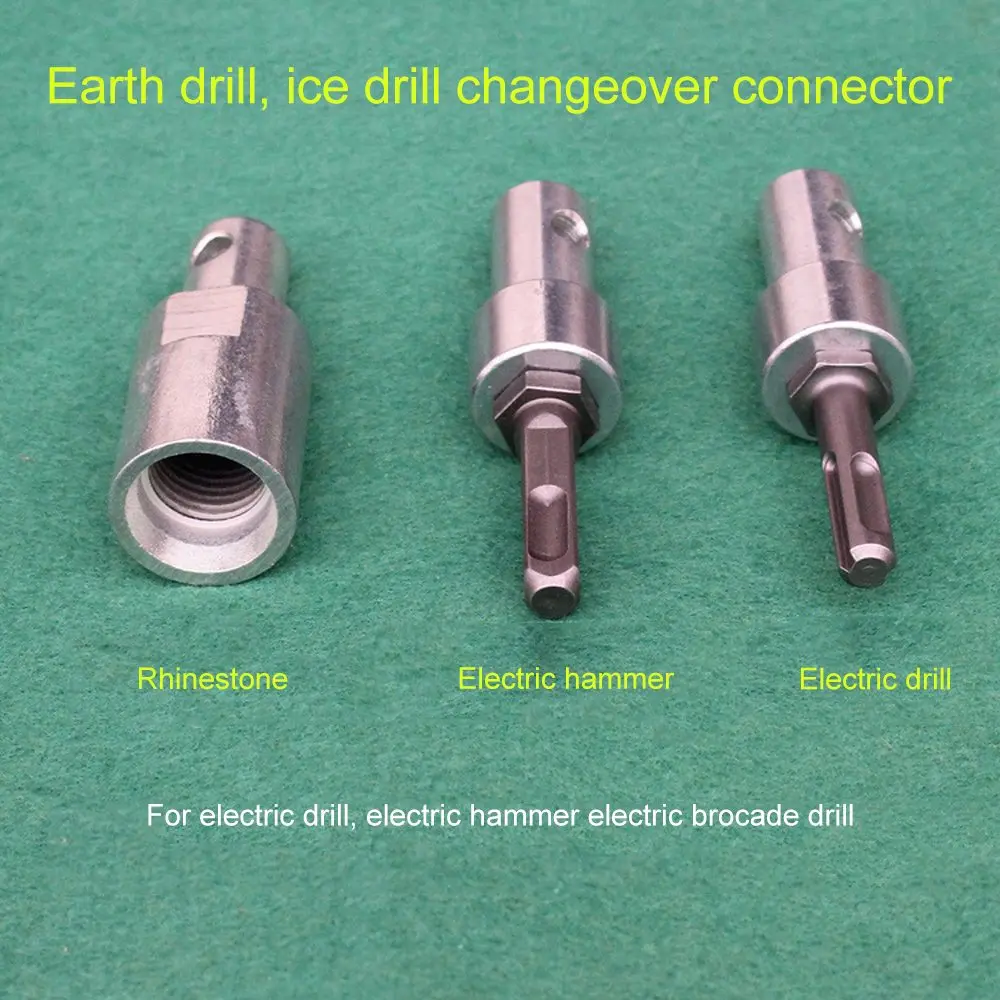 Broca de tierra, broca de cabeza de barrena SDS, broca de barrena cuadrada, adaptador de broca de tierra, eje SDS para martillo eléctrico