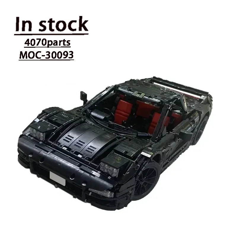 

New Black Sports Car MOC-30093 MOC - 90s NSX Supercar Assembly Building Block Model 4070 Parts Custom Adult Kids BirthdayToyGift