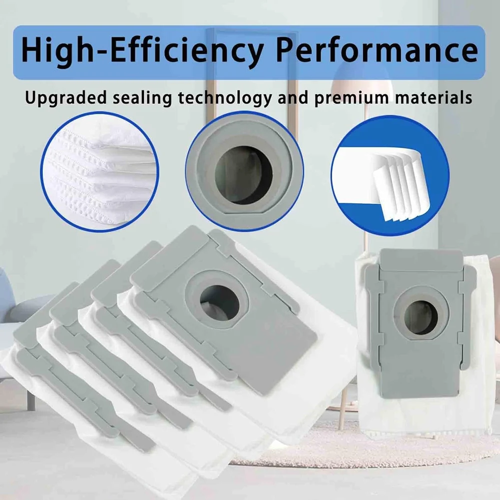 Sacos de vácuo estáveis para irobot roomba sacos i & s & j séries, sacos de substituição para irobot roomba i7 i7 + i7plus, i3 i3 +, i4 i4 +