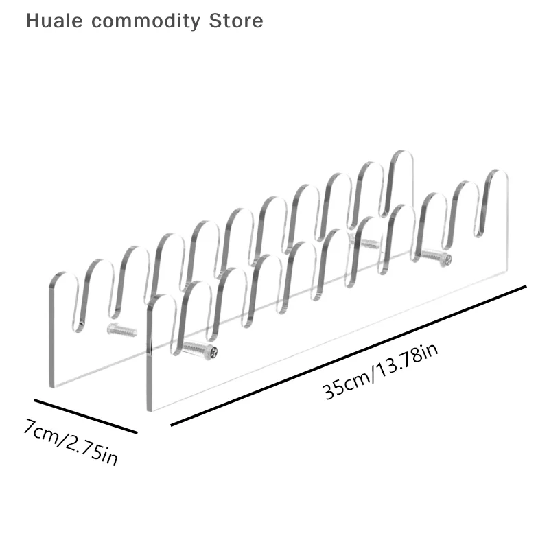 Soporte para sombreros para gorras de béisbol, soporte acrílico para sombreros, exhibición transparente para sombreros, organizador para sombreros, estante para sombreros con bordes lisos y redondeados