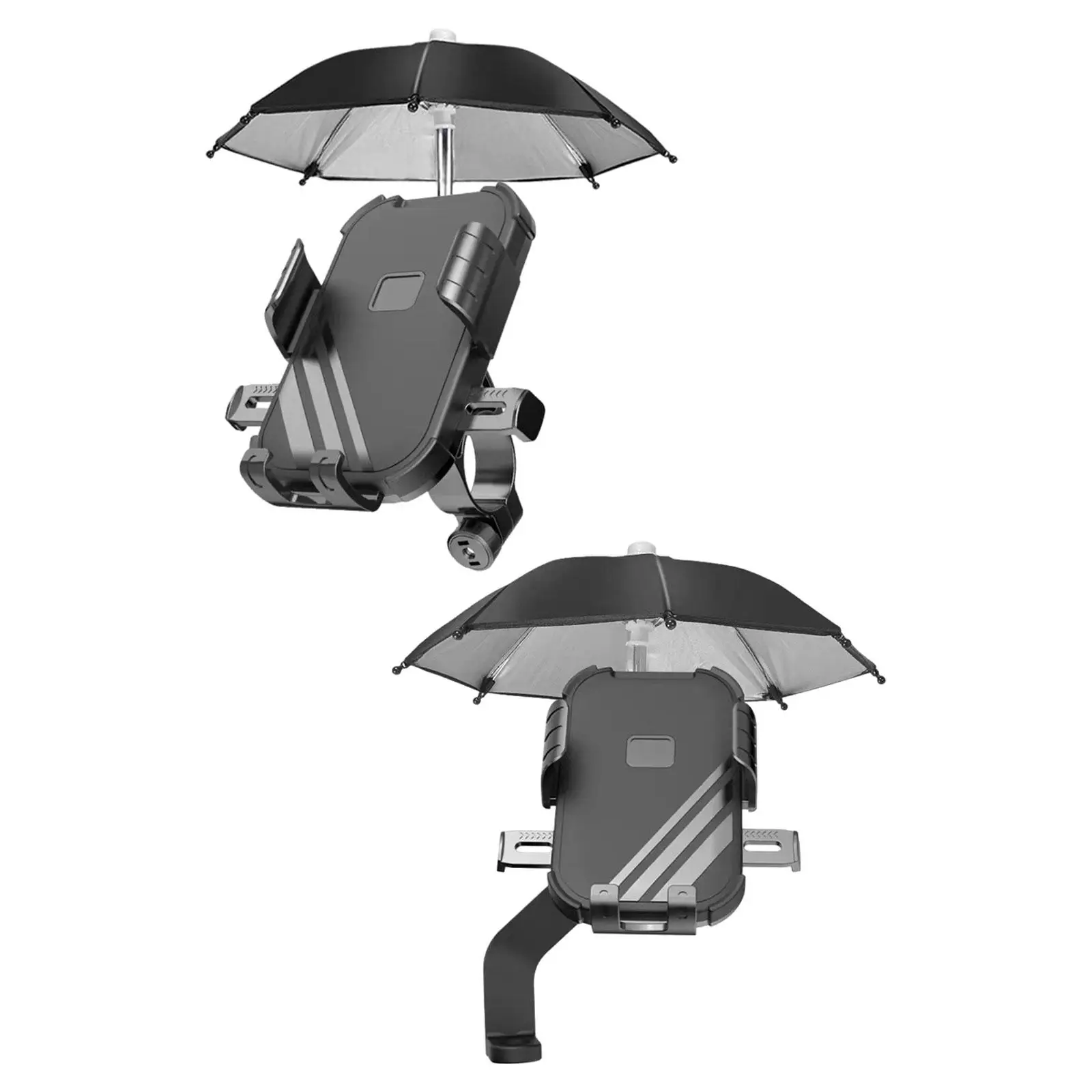 Motorcycle Phone Holder with Umbrella Quick Release for Cycling And Electric Vehicles