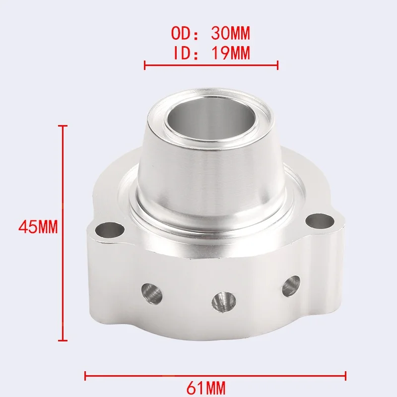 

Проставка продувочного клапана из алюминиевого сплава, основание автомобильного предохранительного клапана Bov1014, адаптер выпускного клапана турбодвигателя для VW Golf