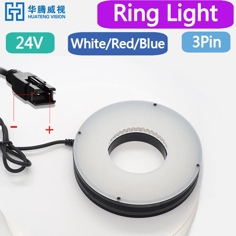 24V Ring Light Machine Vision Working Light for Industrial Camera Automation  Illumination Inspection LED Lamp