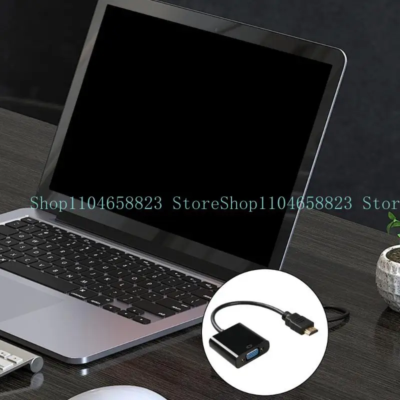 652F 1080p HDMIS Maschio VGA convertitore femmina HDMIS in Adapter VGA con supporto Audios per video e giochi per laptop PC