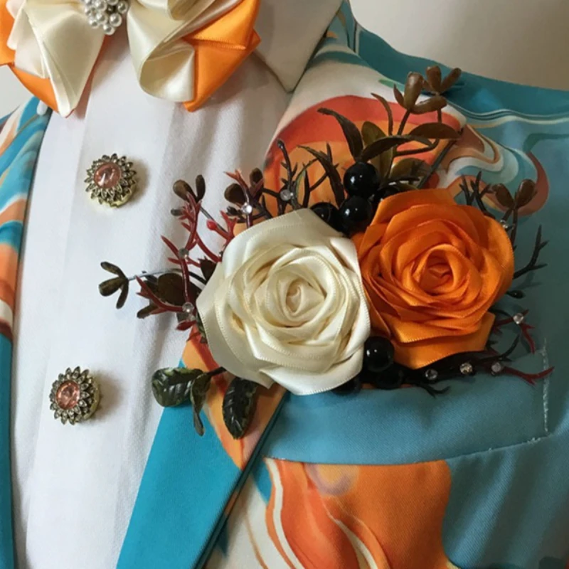 

Wedding Corsage Pins Men's High-end Fashion Original Design Handmade Jewelry Gifts British Korean Business Banquet Dress Brooch