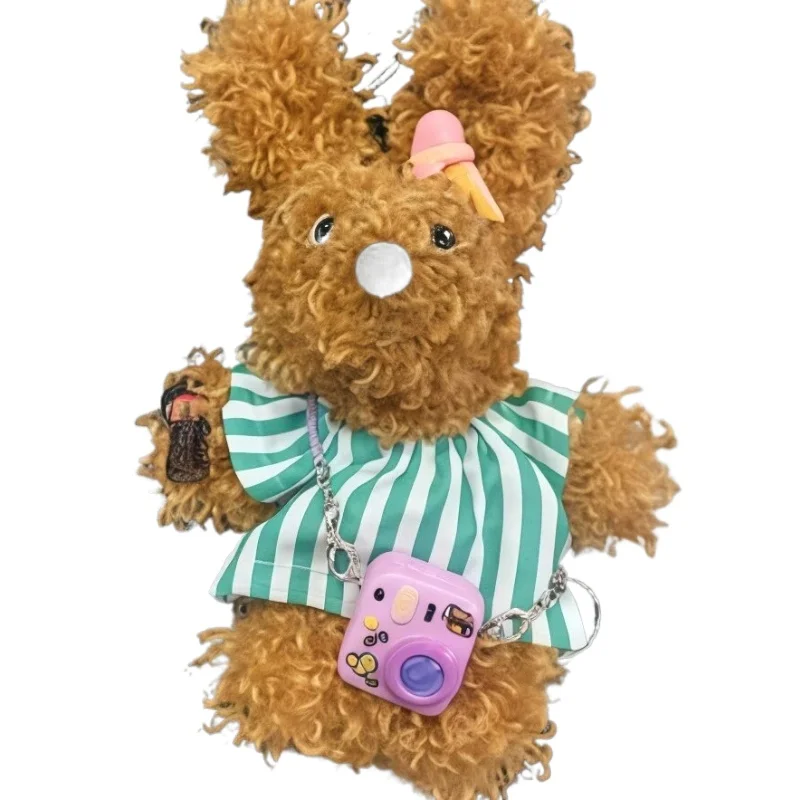 Brinquedos de pelúcia cães bagunçados mochilas fofas acessórios pendurados chaveiros pingentes bonecas artesanais de pelúcia presente macio e amigável à pele