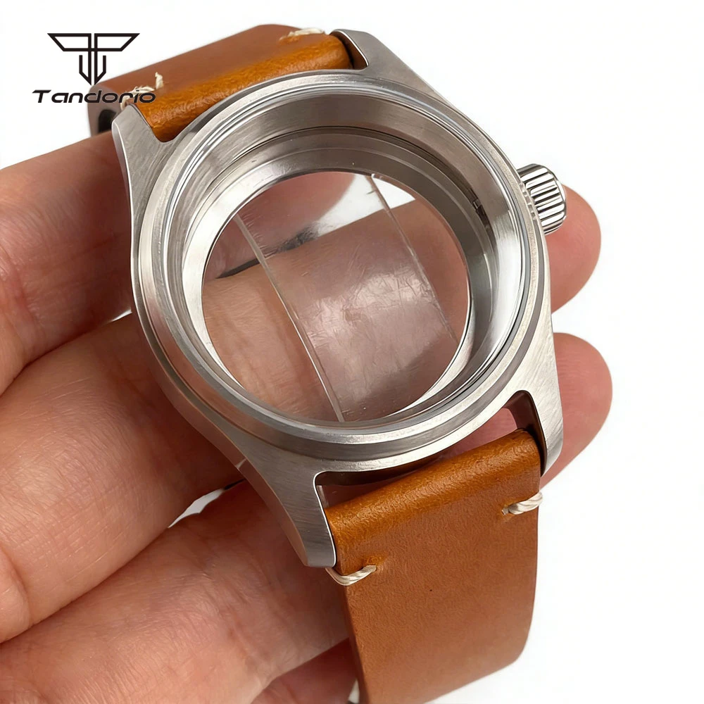 Stahl 36mm/39mm Piloten-Uhrengehäuse+Armband Saphirglas Passend für NH34 NH35 NH36 NH38 Miyota8215 8205 ETA2824 PT5000 ST2130 Felduhrenteile – Detail 6