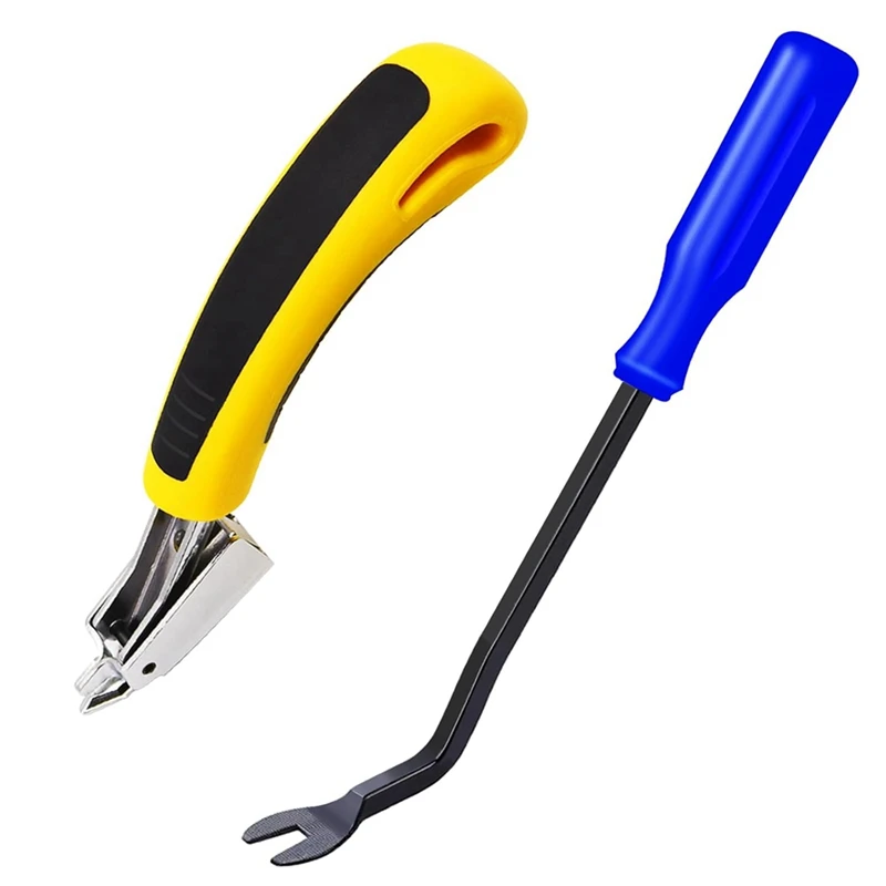 Staple Remover,Upholstery And Construction Staple Puller Tack-Lifter Tool Heavy Duty Carpet Remover