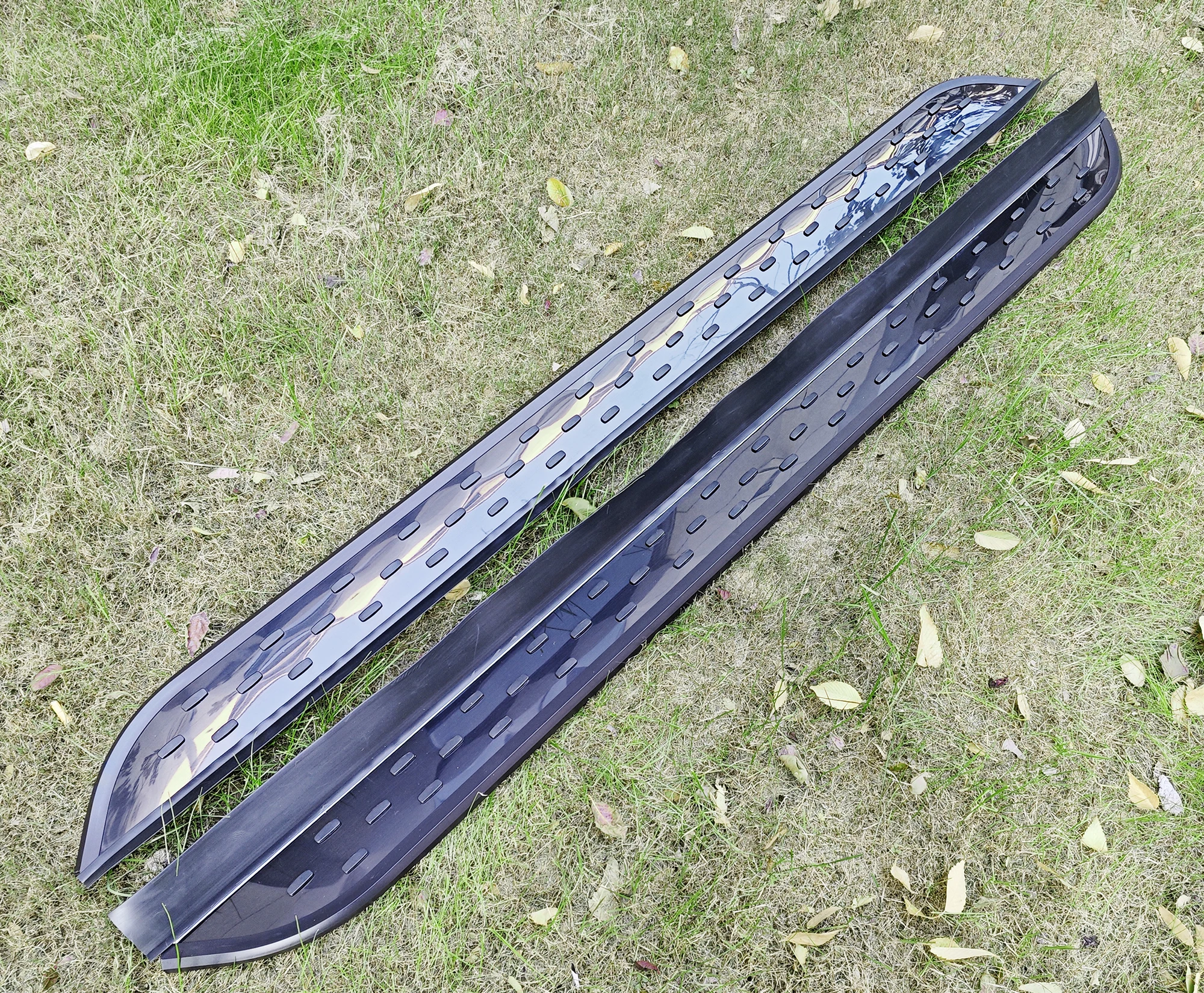 قضبان خطوة من الألومنيوم لسيارة Volkswagen VW ID.4 2020-2025 لوحات الجري دواسة جانبية بدون ملحقات الحفر #6