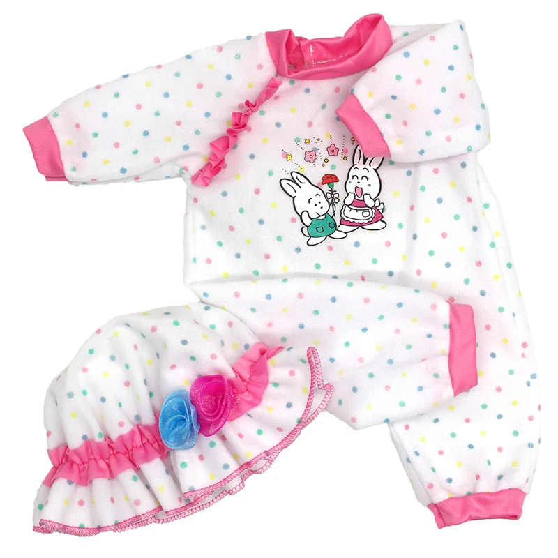 Doll Unicorn Romper Clothes for 40cm 43cm Born Baby Doll Wear Sets for 18 Inch Doll Coat Accessories Toys Wear