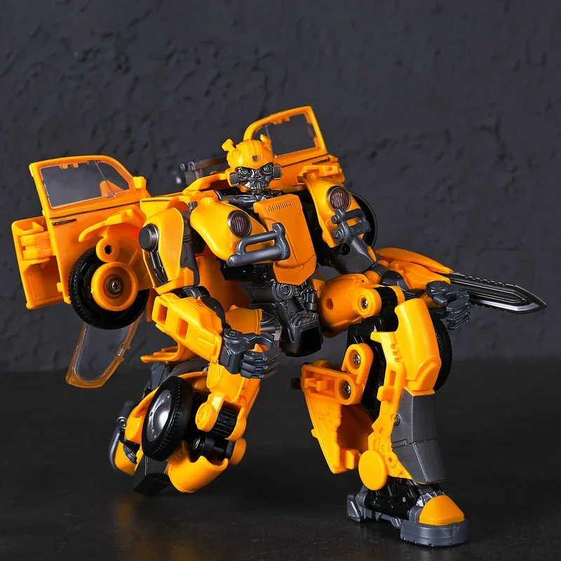 BMB الأسود مامبا 28 سنتيمتر التحول الكبير اللعب فيلم 5 الأصفر روبوت سيارة عمل أرقام أنيمي نموذج لعبة H6003-5 H6001-3 لا صندوق #4