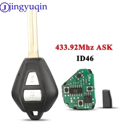 jingyuqin 433,92 MHz ID46 Chip ASK 2 przyciski zdalny kluczyk samochodowy dla ISUZU D-Max 2 pełny kluczyk samochodowy